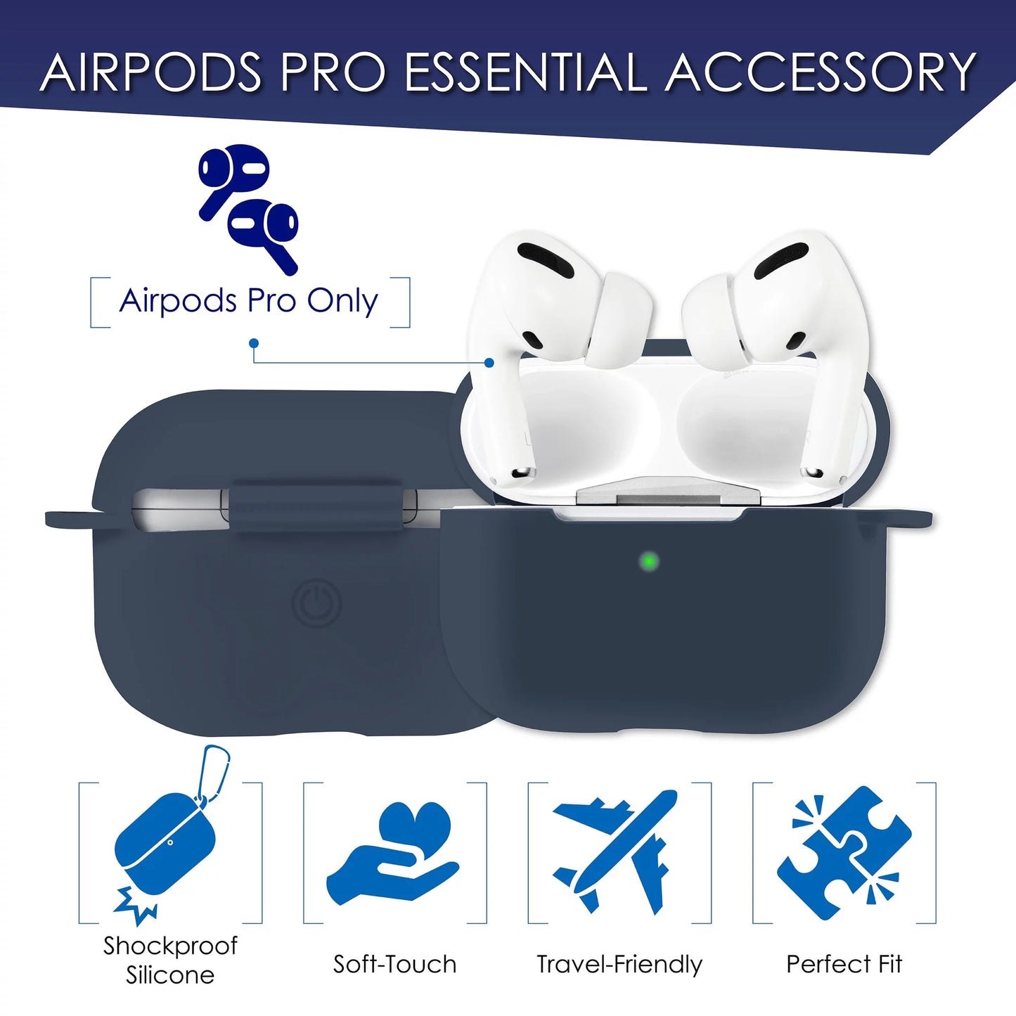 SLUŠALICE MASKA SILICONE ZA AIRPODS PRO 1-2