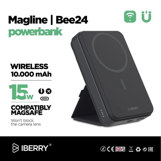 MAGNETNI BEŽIČNI PUNJAČ POWERBANK 10000MAH 15W IBERRY I20L